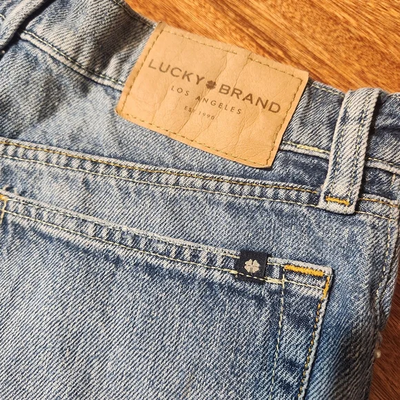 Lucky Brand Denim Frayed Hem Women Shorts Teen Sz 2/26 - Picture 4 of 10